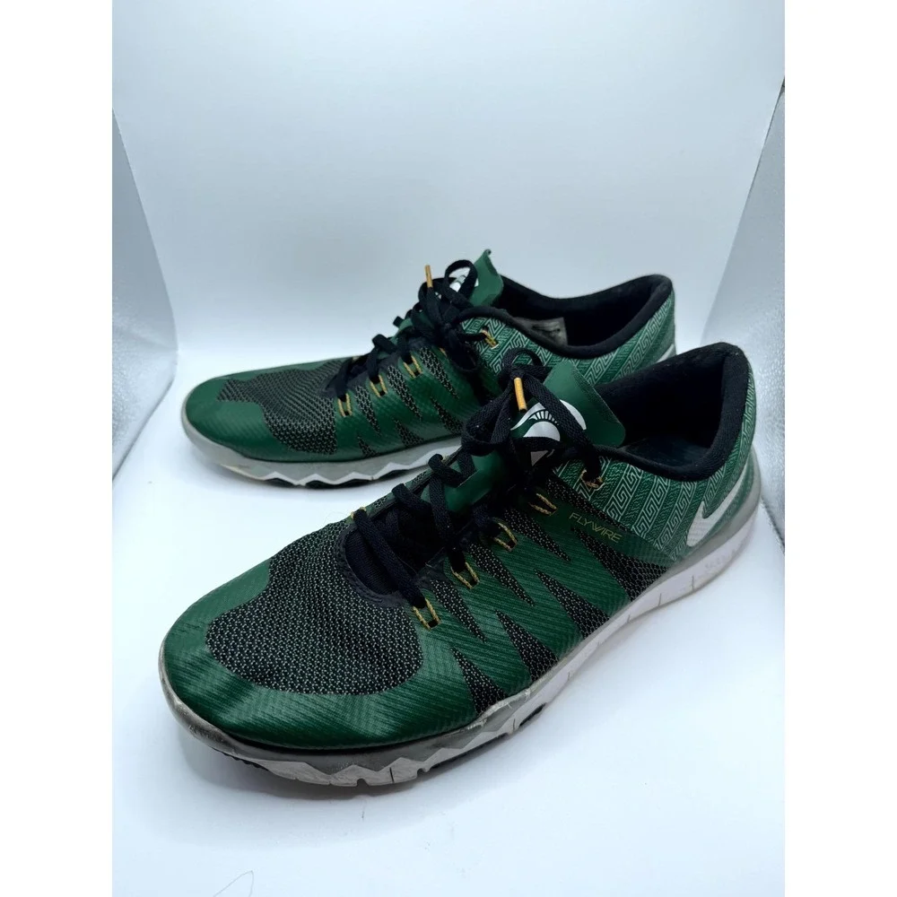 Nike Free Trainer 5.0 V6 AMP Michigan State 723939-317‎ Mens 13 Sneaker Green